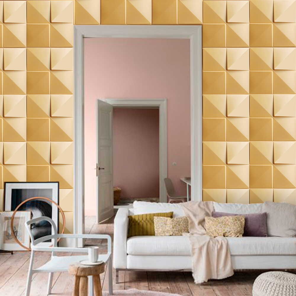 Foto 3 pulgar | Panel Decorativo S040 Gold 3D 10 Piezas