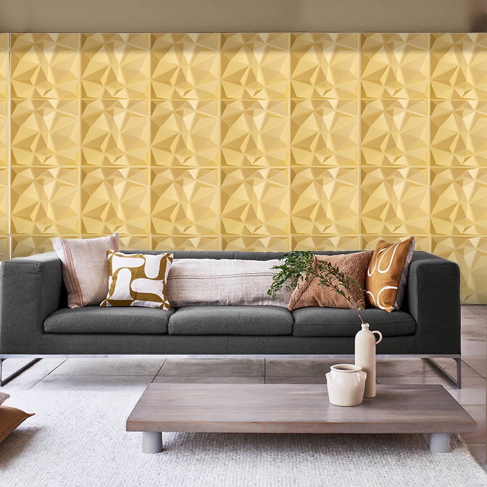 Foto 3 pulgar | Panel Decorativo 3D S050 Gold Negro 10 Piezas