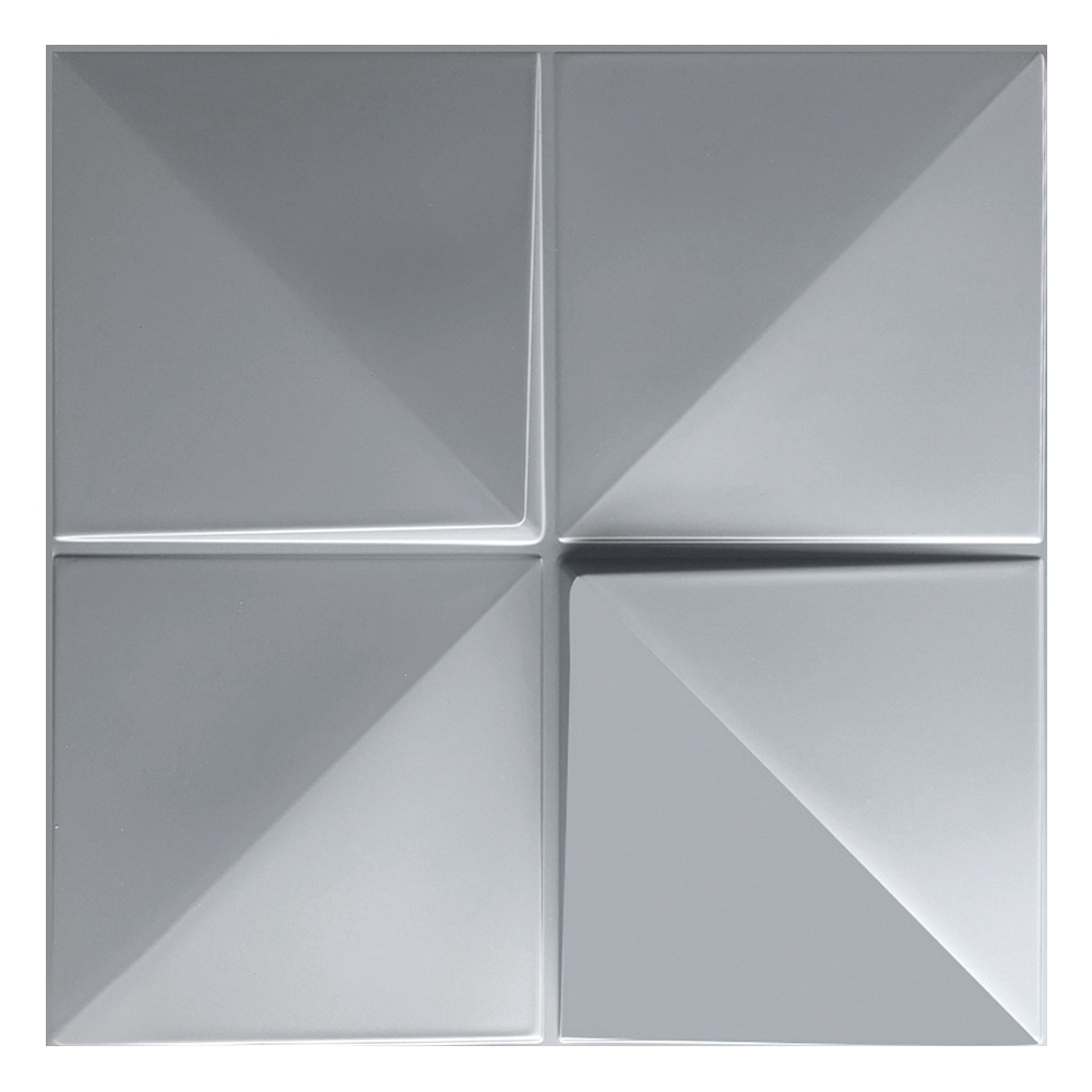 Foto 1 | Panel Decorativo 3D S040 Silver 10 Piezas