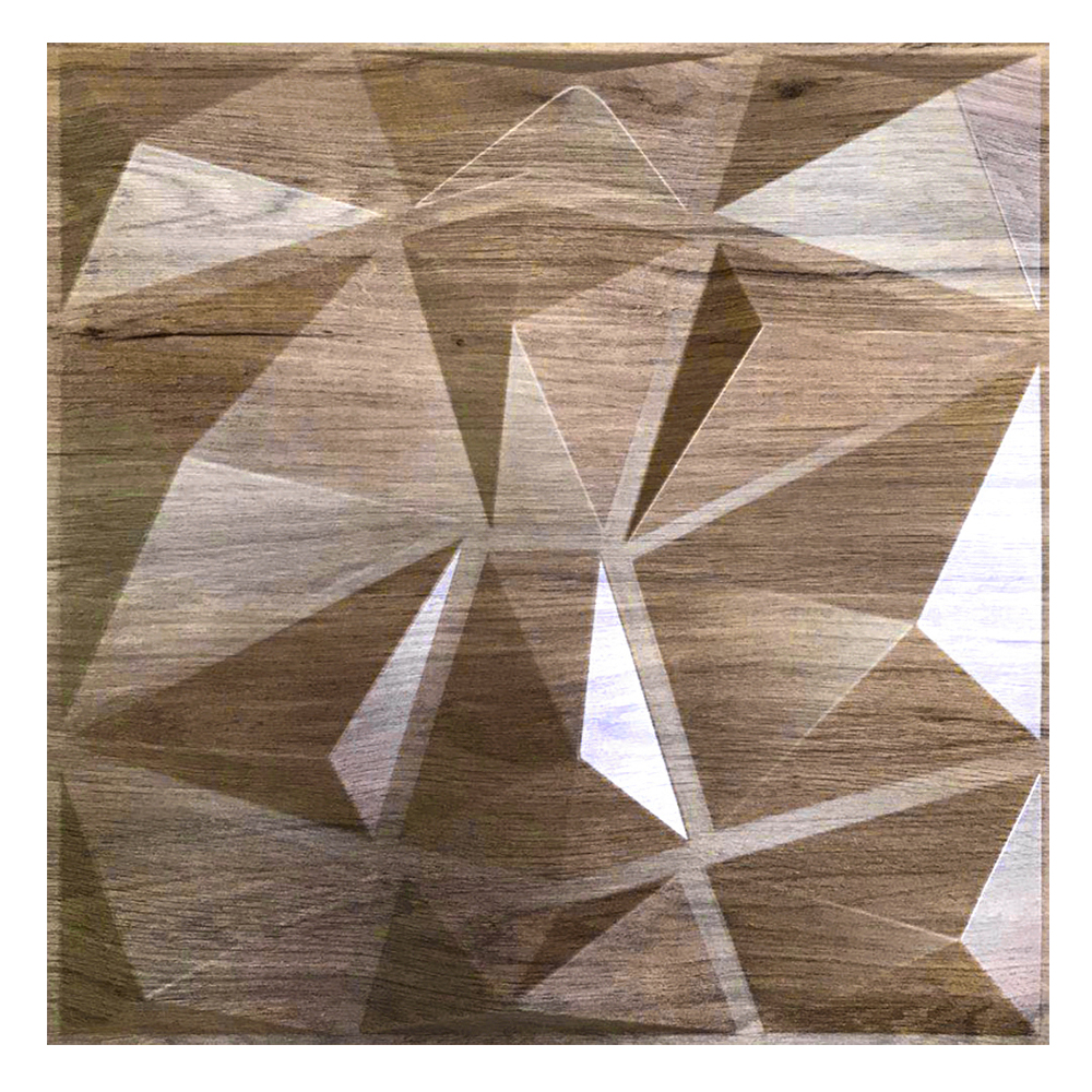 Panel Decorativo 3D S050 Wood color Marrón 10 PZAS