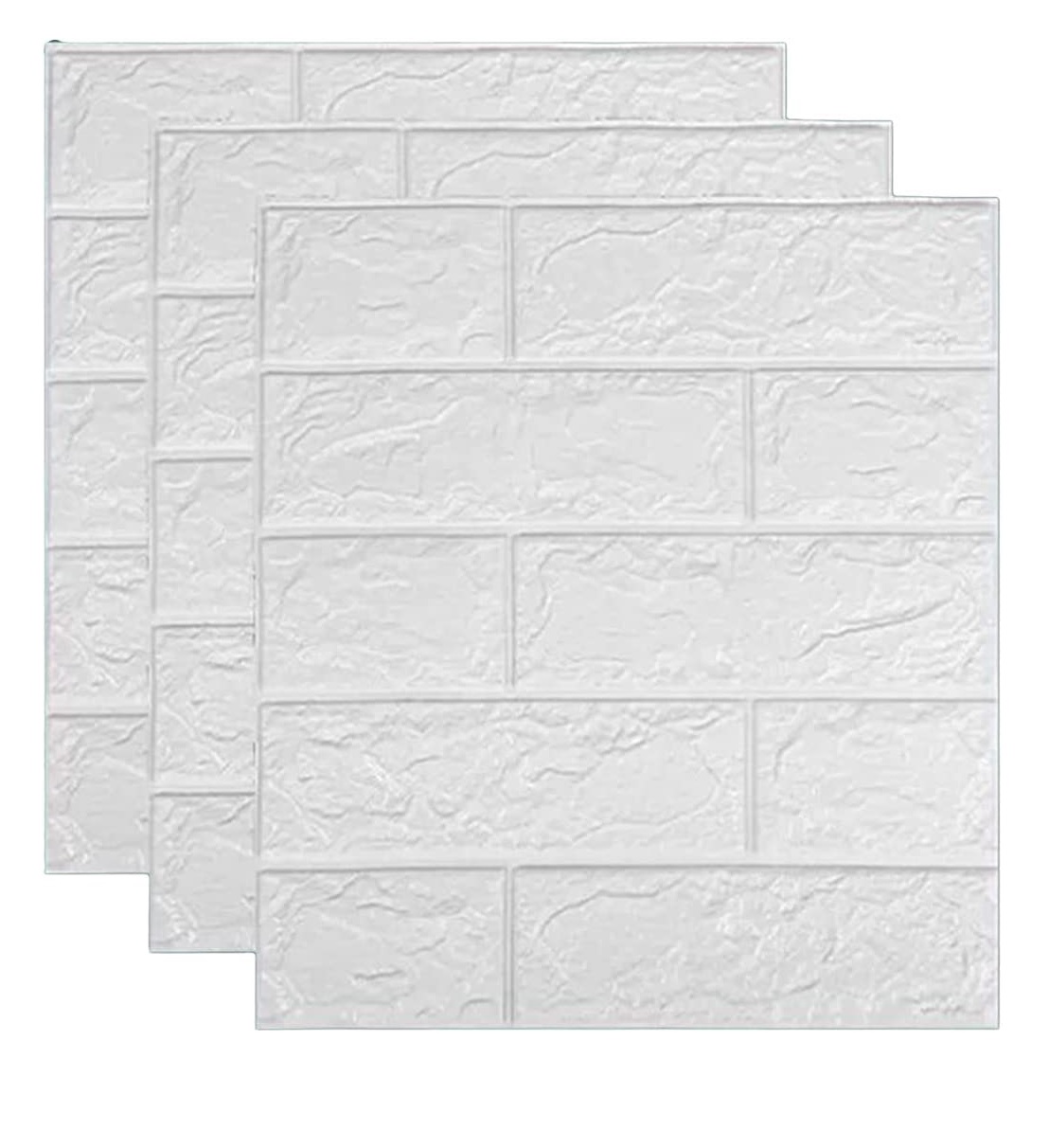 Foto 2 pulgar | Set 10 Papel Tapiz 3d Happyware Ladrillo Blanco Autoadhesivo Para Paredes Decorativas