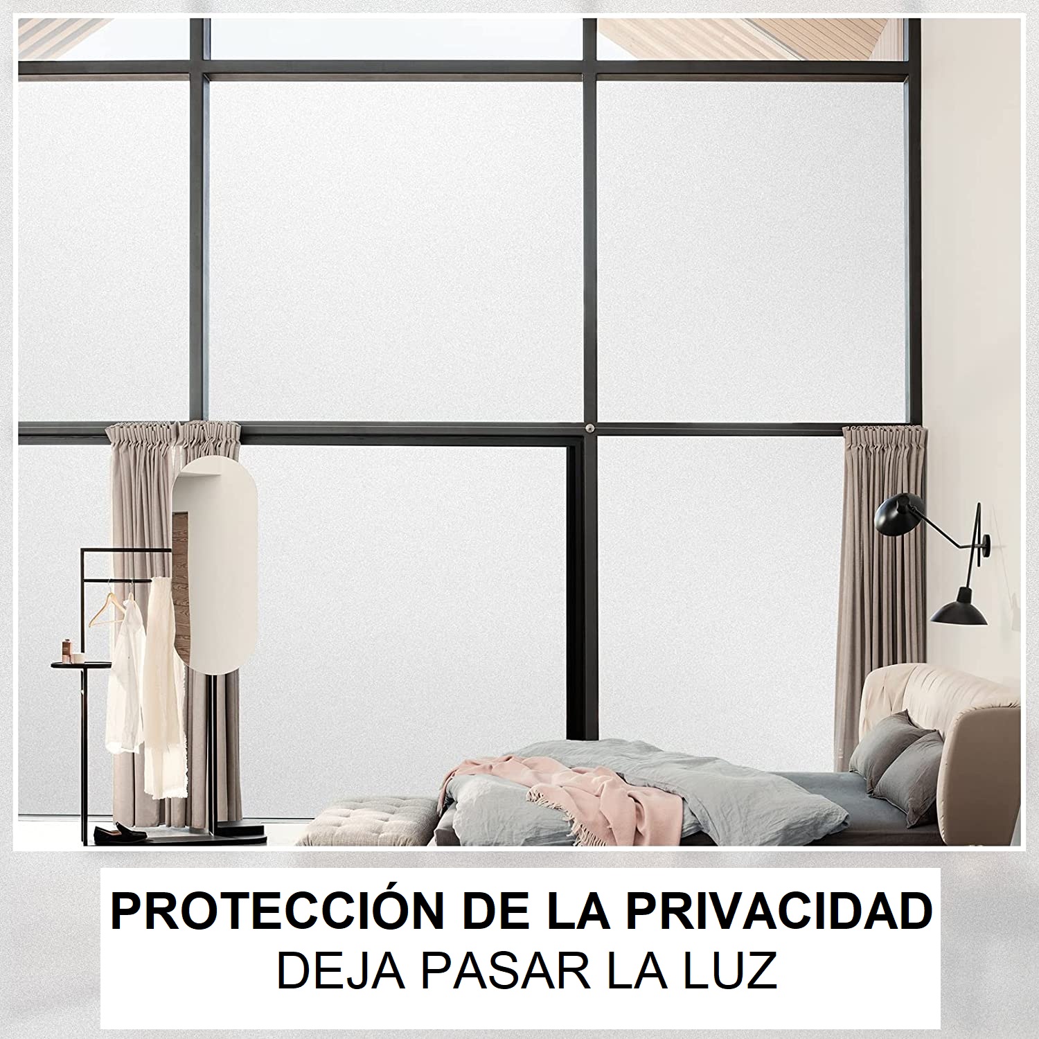 Foto 3 pulgar | Película de Privacidad HappyWare Esmerilada Blanco Mate 3 m X 45 cm