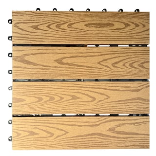 Foto 1 | Piso para Jardin PANEL DECORATIVO Madera natural Deck WPC Modular 30 X 30 CM