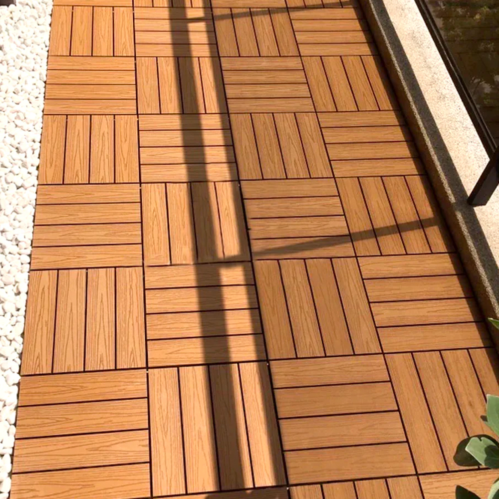 Foto 3 pulgar | Piso para Jardin PANEL DECORATIVO Madera natural Deck WPC Modular 30 X 30 CM