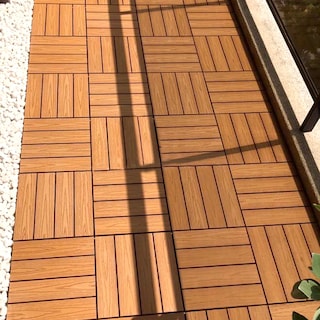 Foto 2 | Piso para Jardin PANEL DECORATIVO Madera natural Deck WPC Modular 30 X 30 CM