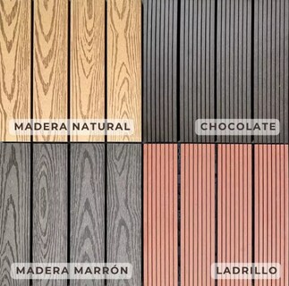 Foto 8 | Piso para Jardin PANEL DECORATIVO Madera natural Deck WPC Modular 30 X 30 CM