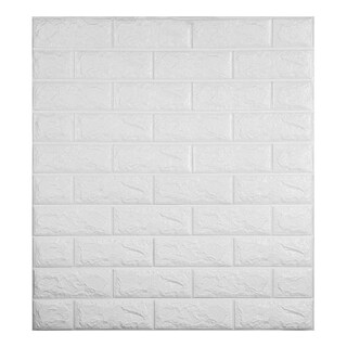 Foto 1 | Panel Decorativo color Blanco Soft 3D Adhesivo para Muro