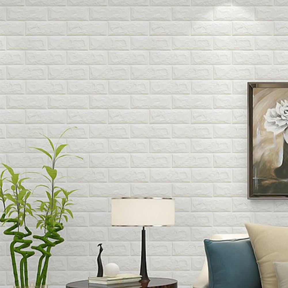Foto 3 pulgar | Panel Decorativo color Blanco Soft 3D Adhesivo para Muro