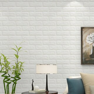Foto 2 | Panel Decorativo color Blanco Soft 3D Adhesivo para Muro
