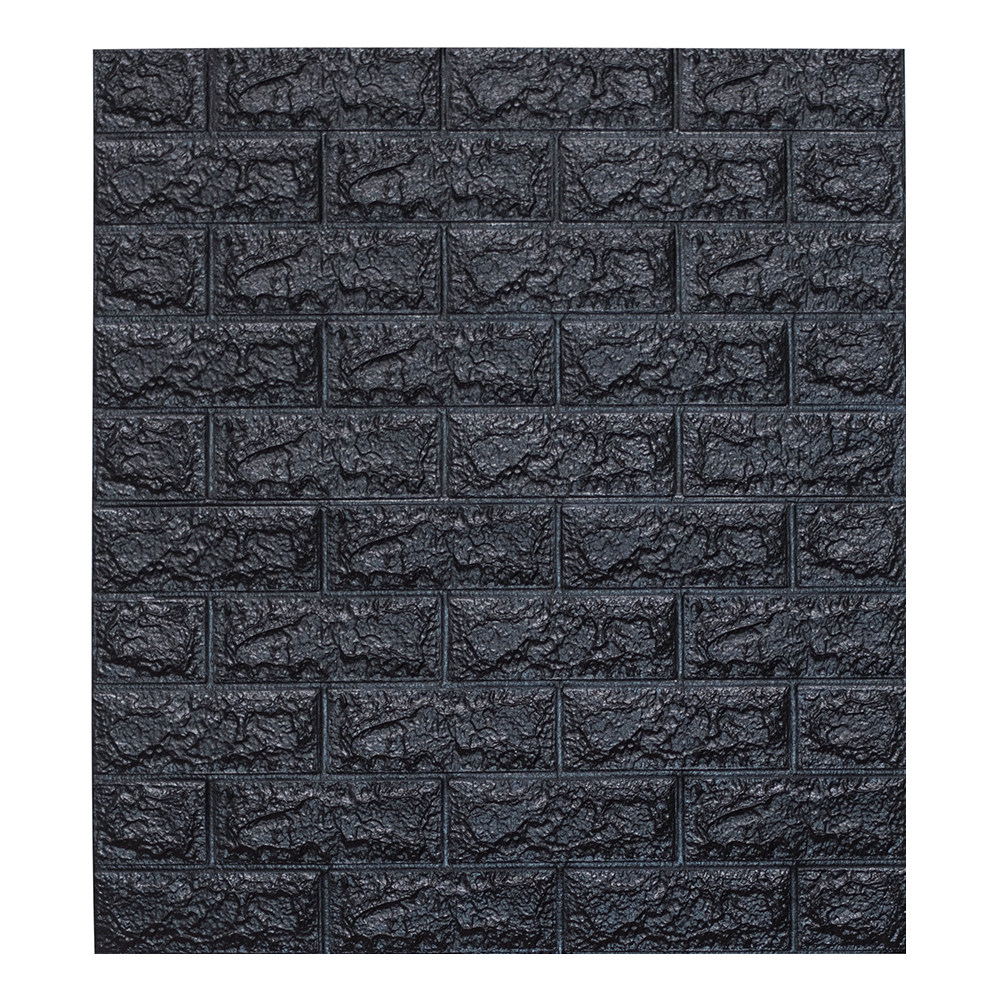 Panel Decorativo color Negro Soft Adhesivo 3D para Muro