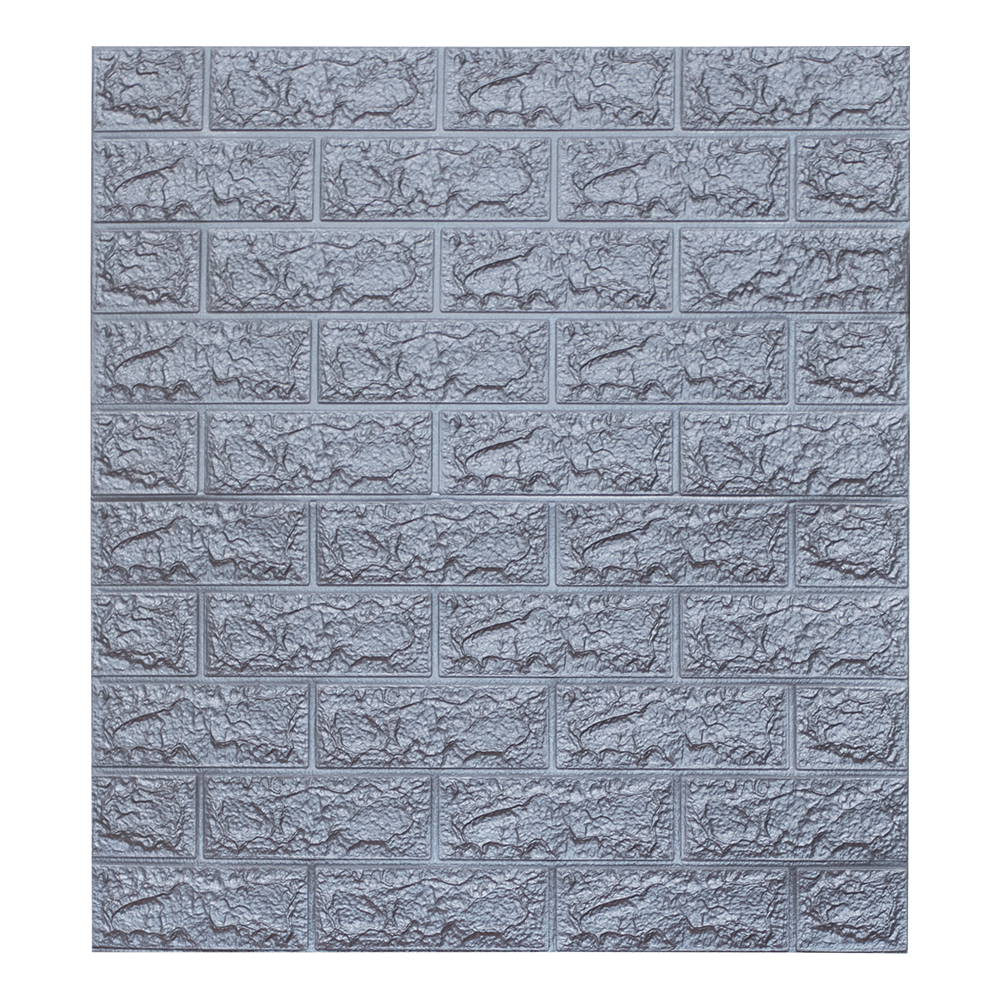 Panel Decorativo color Plata Soft Adhesivo para Muro 3D