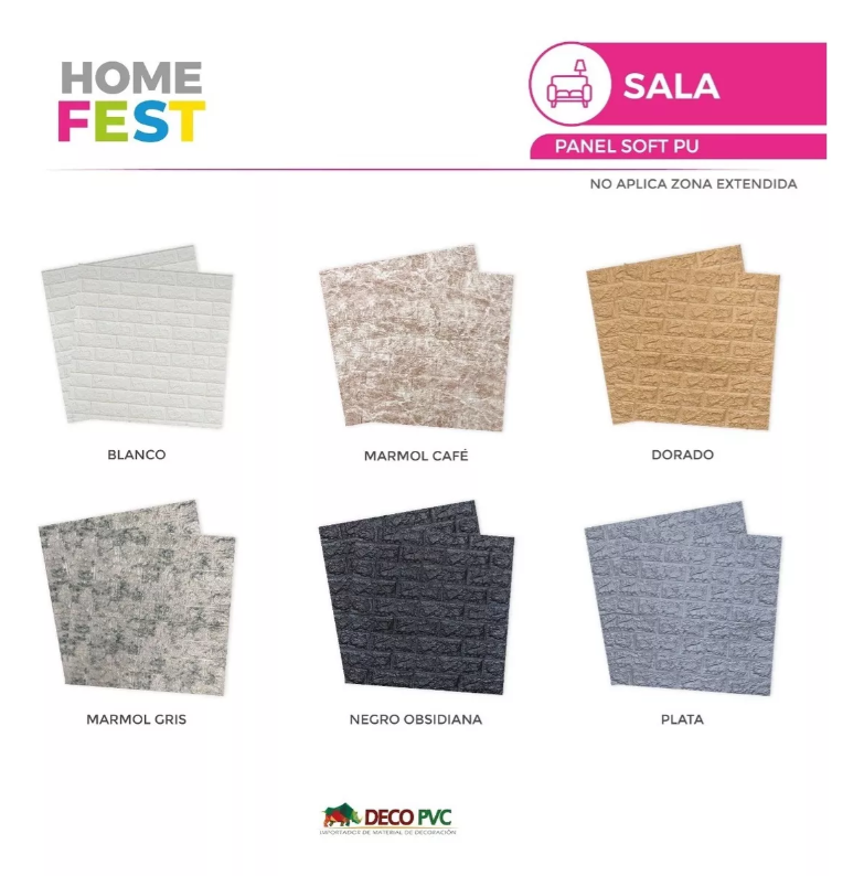 Foto 8 pulgar | Panel Decorativo color Plata Soft Adhesivo para Muro 3D