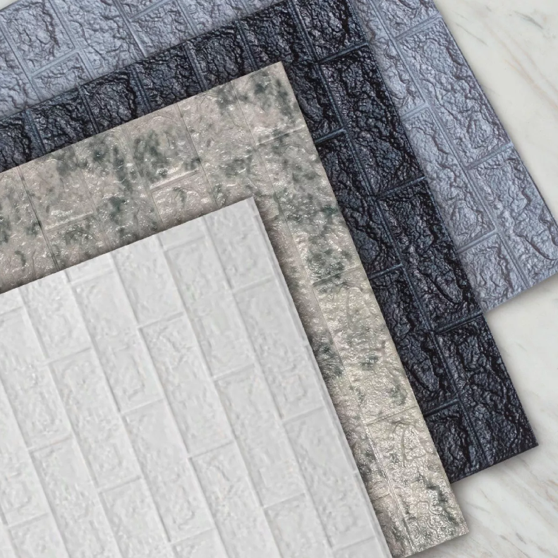 Foto 8 | Panel Decorativo color Plata Soft Adhesivo para Muro 3D