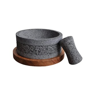 Foto 2 | Molcajete Tradicional Yolia (20 cm de diámetro) de Piedra Volcánica + Tejolote CEMCUI