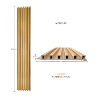 Foto 2 | Lambrin Plus Panel Decorativo WPC Tipo Madera para Muro Madera Arce