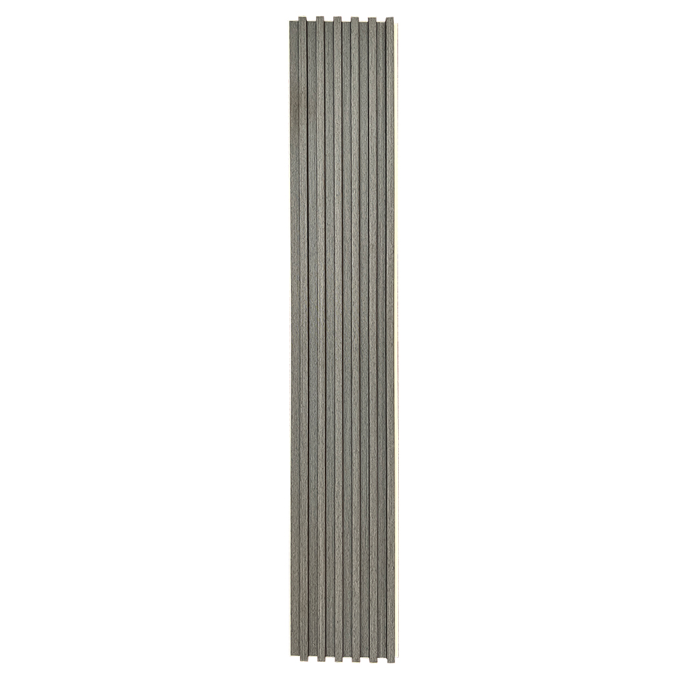 Foto 2 pulgar | Lambrin Plus Panel Decorativo WPC Tipo Madera para Muro Madera Roble Gris