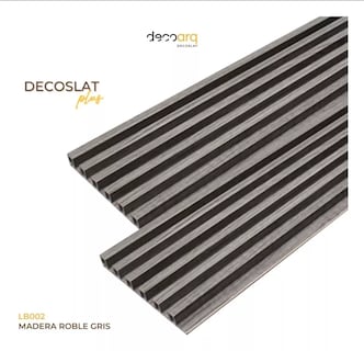 Foto 4 | Lambrin Plus Panel Decorativo WPC Tipo Madera para Muro Madera Roble Gris