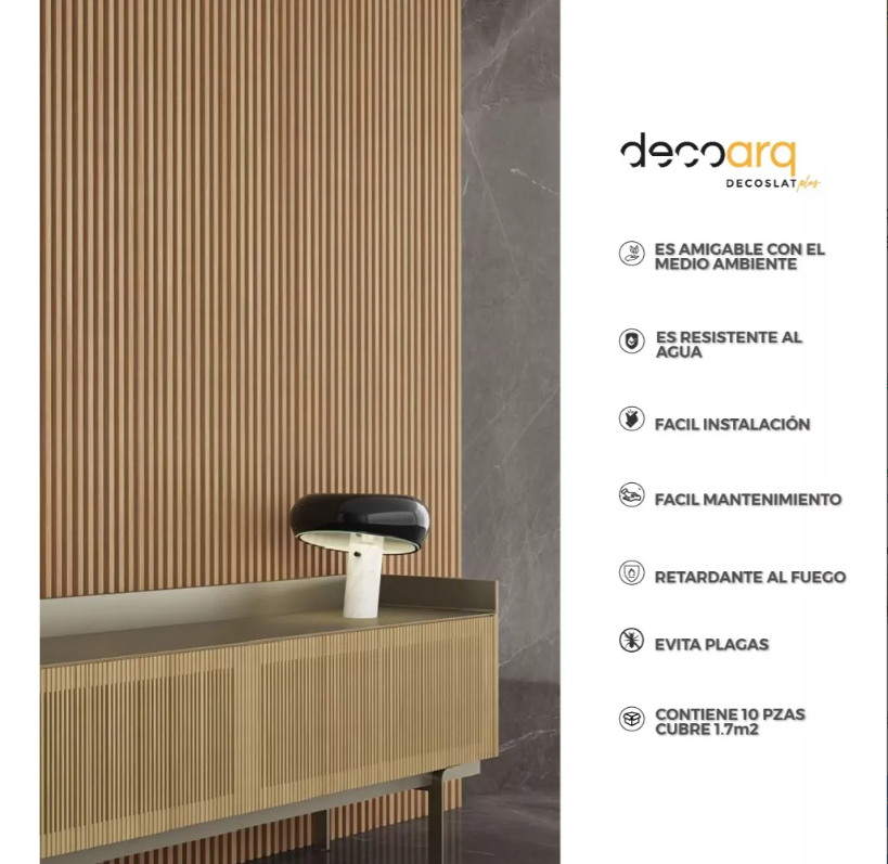 Foto 7 pulgar | Lambrin Plus Panel Decorativo WPC Tipo Madera para Muro Madera Roble Gris