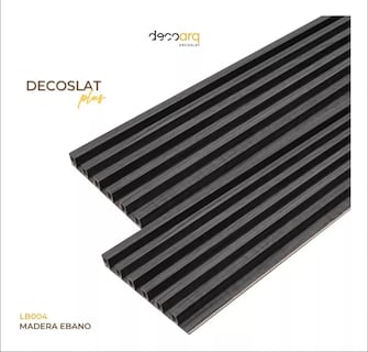 Foto 4 | Lambrin Plus Panel Decorativo WPC Tipo Madera para Muro Madera Ébano