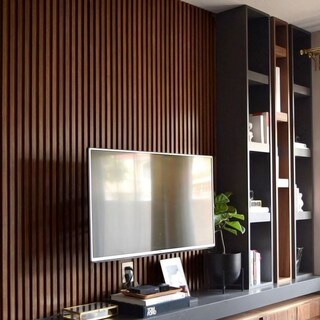 Foto 3 | Lambrin Plus Panel Decorativo WPC Tipo Madera para Muro Madera de Nogal