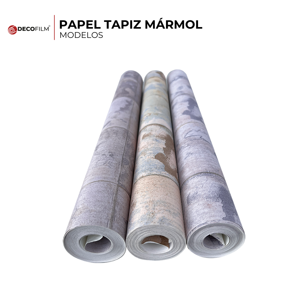 Foto 3 | Papel Tapiz Decofilm Mármol Gris