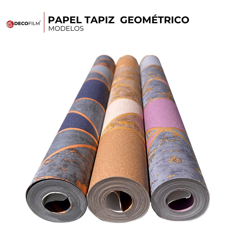 Foto 4 pulgar | Papel Tapiz Decofilm Geométrico Multicolor