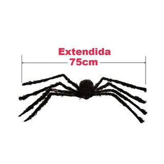 Foto 3 | Venta de Arañas Peludas para Decoración SmileFun MXSRP-009 color Negro 4 PZAS 75 CM de Alambre y Tela de Poliéster