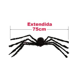 Foto 3 | Venta de Arañas Peludas para Decoración SmileFun MXSRP-008 color Negro 3 PZAS 75 CM de Alambre y Tela de Poliéster