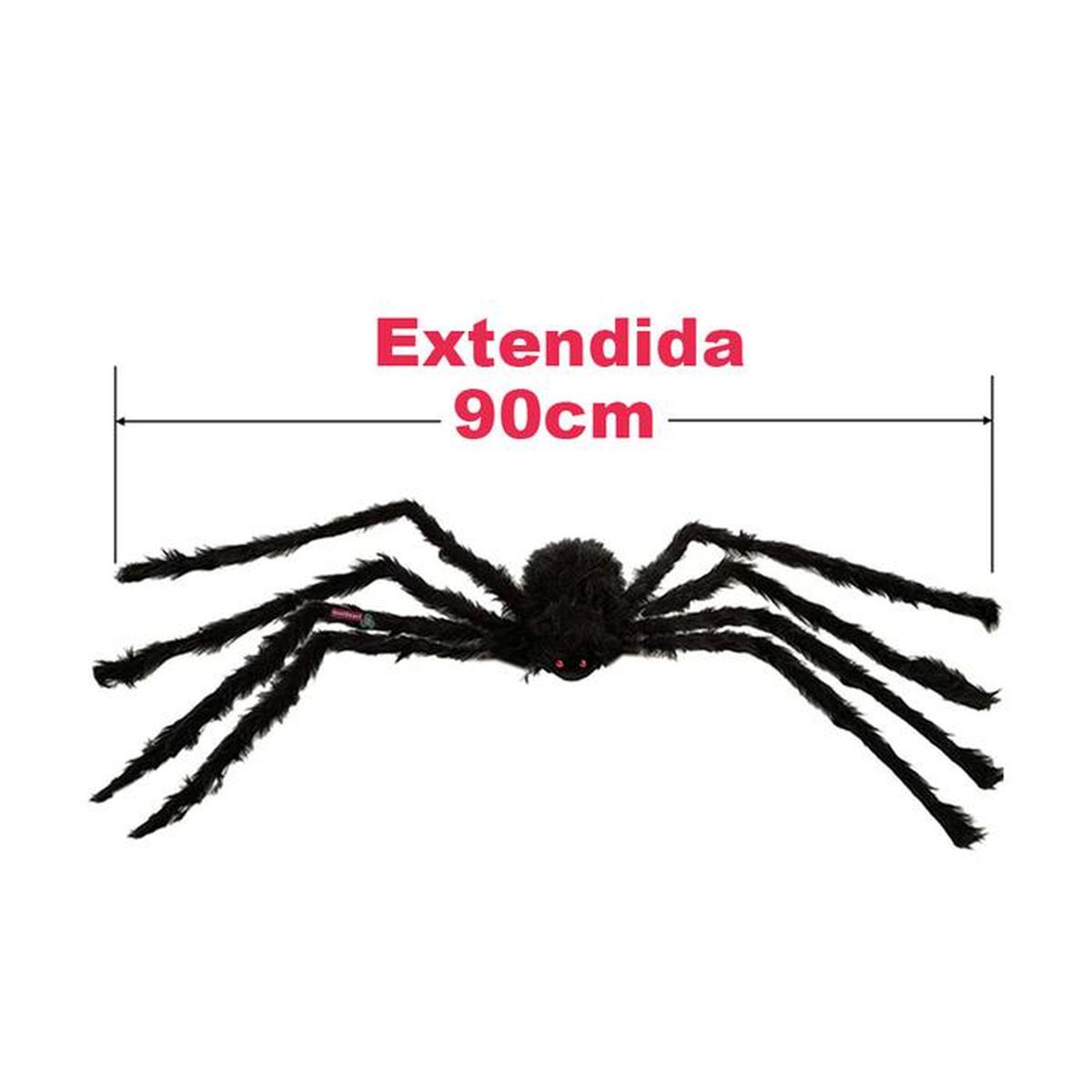 Foto 3 | Venta de Arañas Peludas para Decoración SmileFun MXSRP-011 color Negro 1 PZA 90 CM de Alambre y Tela de Poliéster