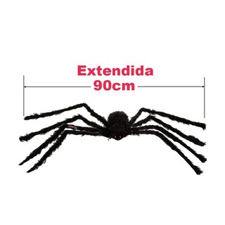 Foto 3 | Venta de Arañas Peludas para Decoración SmileFun MXSRP-011 color Negro 1 PZA 90 CM de Alambre y Tela de Poliéster