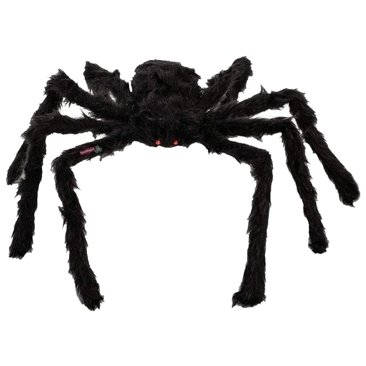 Venta de Arañas Peludas para Decoración SmileFun MXSRP-001 color Negro 1 PZA 60 CM de Alambre y Tela de Poliéster