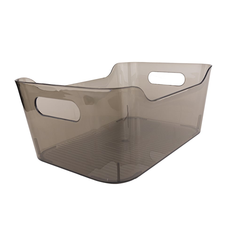 Contenedor Organizador De Despensa Acrílico color Gris con Asa – 19.7x14x8 Cm $120