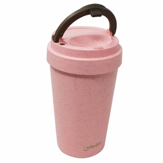 Foto 2 | Termo Ecofriendly de Paja de Trigo Rosa 400ml - Bebidas Conscientes y con Estilo