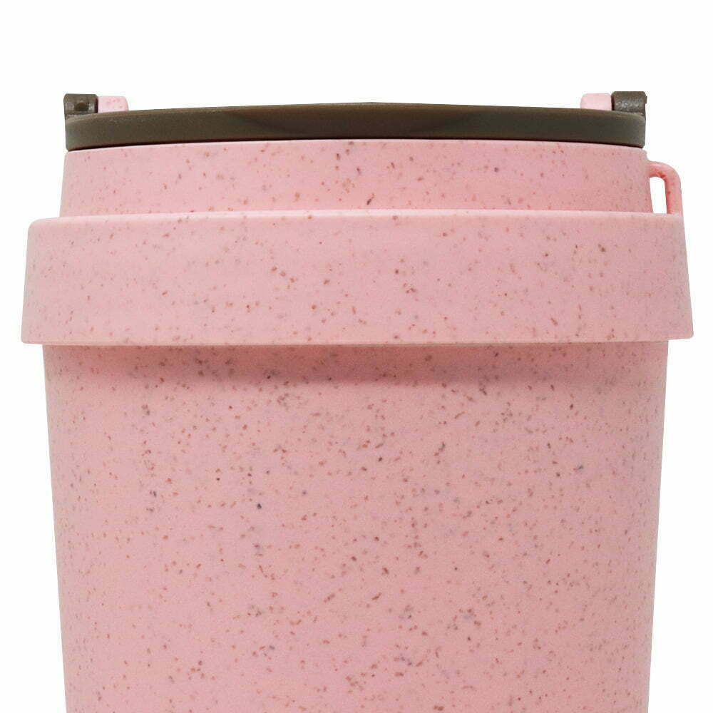 Foto 5 pulgar | Termo Ecofriendly de Paja de Trigo Rosa 400ml - Bebidas Conscientes y con Estilo