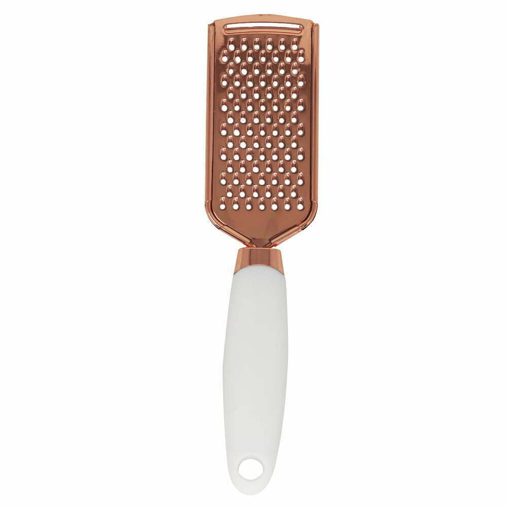 Rallador De Alimentos Con Mango color Blanco