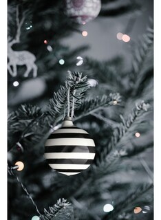 Foto 3 | Esferas de Navidad Caramelo Funbu Negras con Blanco 12 Piezas