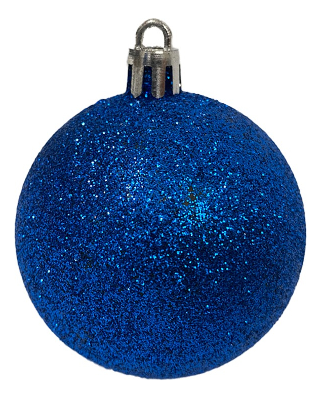 Foto 4 pulgar | Set De 60 Esferas Navideñas Plástico En Tubo N°6, Azul