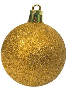 Foto 3 | Set De 60 Esferas Navideñas Plástico En Tubo N°6, Dorado