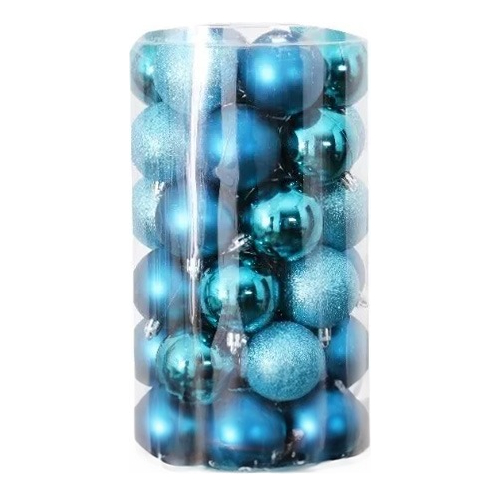Foto 3 pulgar | Esferas De Navidad 30pz Decoración Navideña Árbol, Azul