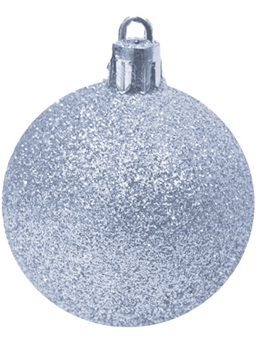 Foto 4 pulgar | Set De 60 Esferas Navideñas Plástico En Tubo N°6, Plata