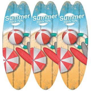 Foto 1 | Tablas De Surf Colgantes De Paredyohodepot Mxswv-003 3 Piezas Marrón
