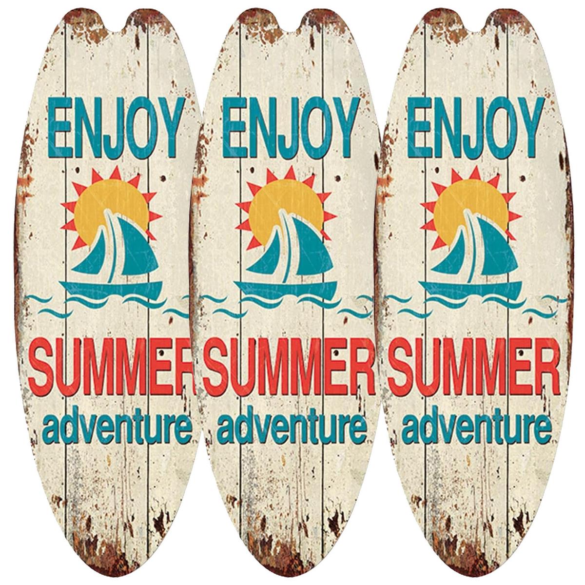 Letreros Colgantes Surfyohodepot Mxrus-003 3 Piezas Marrón