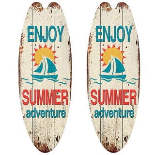 Foto 2 | Letreros Surf Decoracionesyohodepot Mxrus-002 2 Piezas Marrón