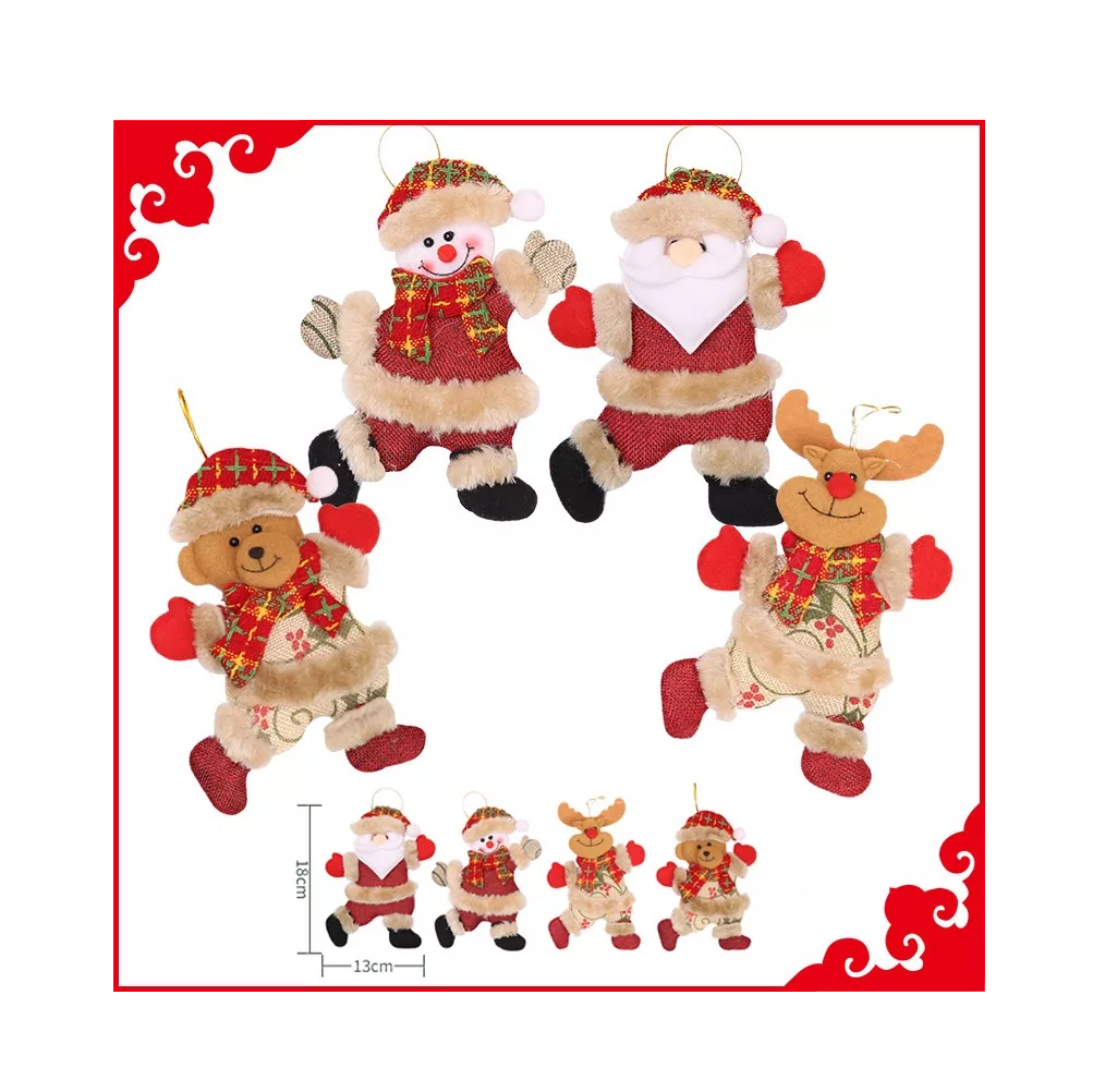 Foto 3 pulgar | Adornos para Árboles de Navidad Belug Multicolor 4 Piezas