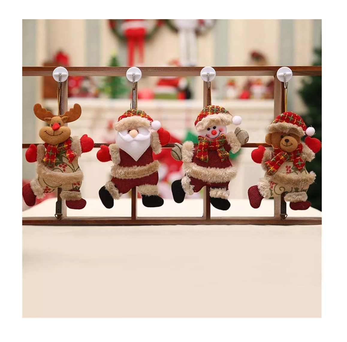 Foto 5 pulgar | Adornos para Árboles de Navidad Belug Multicolor 4 Piezas