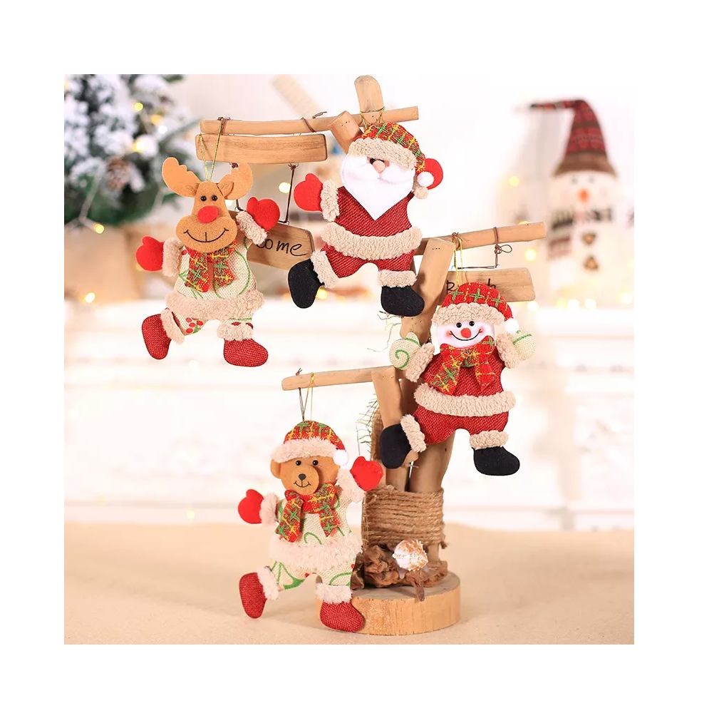 Foto 6 pulgar | Adornos para Árboles de Navidad Belug Multicolor 4 Piezas
