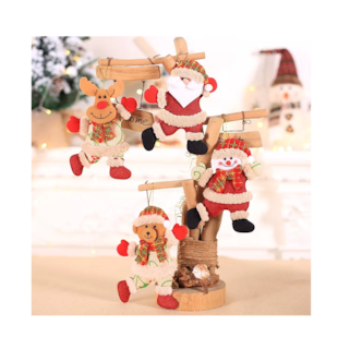 Foto 5 | Adornos para Árboles de Navidad Belug Multicolor 4 Piezas