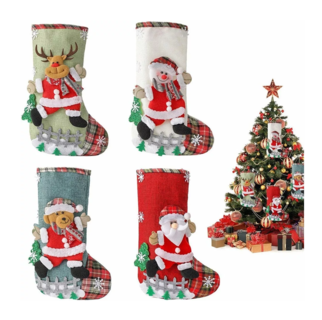 Foto 5 | Botas de Navidad para Colgar Lab.G Multicolor 4 Piezas