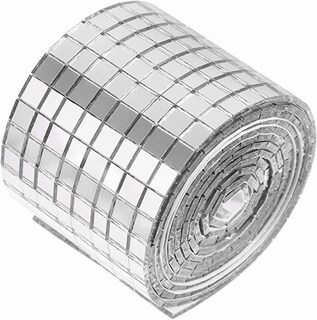 Foto 1 | Rollo de Pegatinas Mosaico Espejos Plateados 1464 Piezas