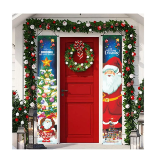 Foto 5 | Banner De Celebración De Papá Noel De Decoración Navideña, Combinacion De Colores